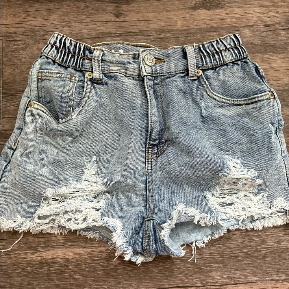 Distressed Denim Women Shorts